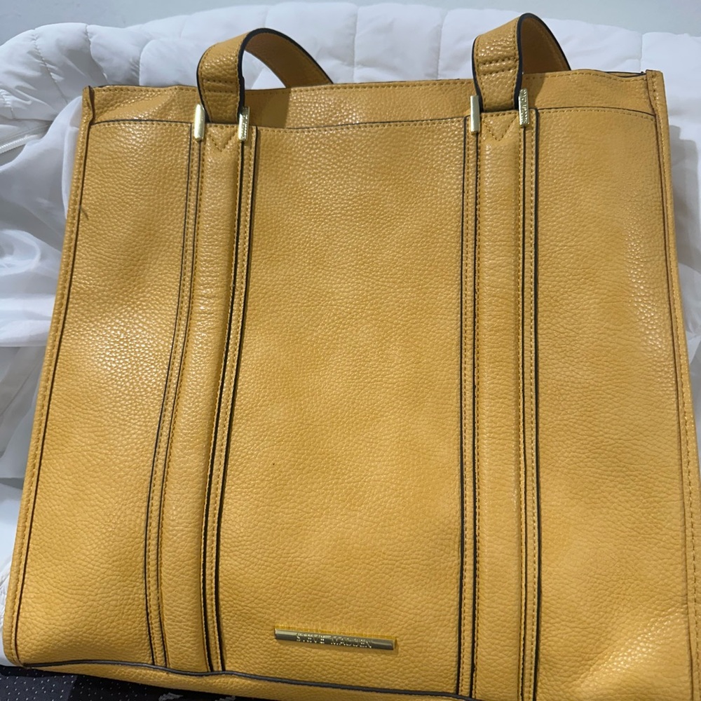 Steve Madden Tan Leather Tote Bag - Picture 4 of 5